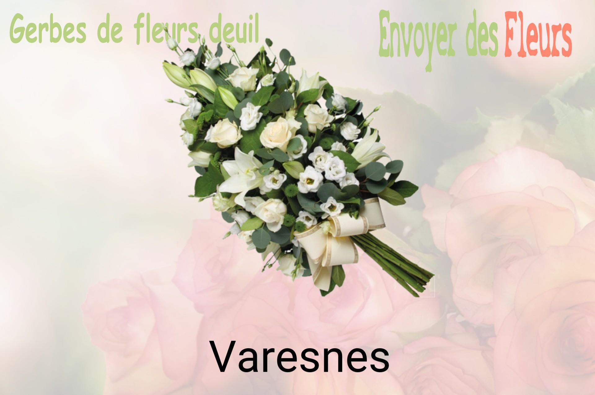 Gerbe de fleurs de deuil livrée à Varesnes